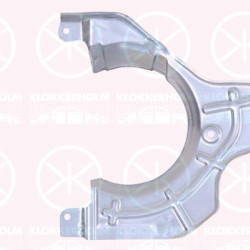 Splash Guard, brake disc, Front Axle Left, Zinc-coated, 4209E0 (PEUGEOT), 4209E0 (CITROEN), 51746959 (FIAT)