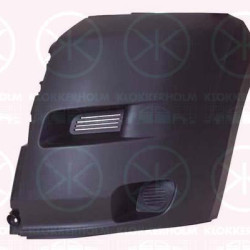 Bumper, black, Left Front, Outer section, 0000735423157 (FIAT), 0000735423192 (FIAT), 735423157 (FIAT), 735423192 (FIAT), 7401 FH (PEUGEOT), 7401 FH (DS), 7401 FH (CITROEN), 7401GA (PEUGEOT), 7401GA (DS), 7401GA (CITROEN), 7401GC (PEUGEOT), 7401GC (DS), 7401GC (CITROEN), 7401GE (PEUGEOT), 7401GE (DS), 7401GE (CITROEN)