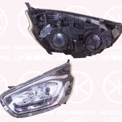 Headlight, Left, H7/H1, with daytime running light (LED), with motor for headlamp levelling, 2189854 (FORD), 2393730 (FORD), 2481757 (FORD), JK21-13W030-DJ (FORD)