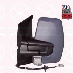 Exterior Mirror, Right, for electric mirror adjustment, Number of pins: 6, with indicator, WY5W, Heatable, w/primer, Convex, 2 174 941 (FORD), 2064129 (FORD), 2174941 (FORD), 2564163 (FORD)