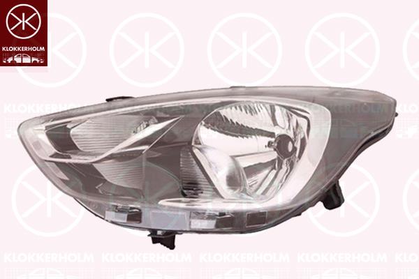 Headlight, Left, Illuminance [lx]: 12.5, H4, PY21W, W5W, without motor for headlamp levelling, 2248608 (FORD), 2270932 (FORD)