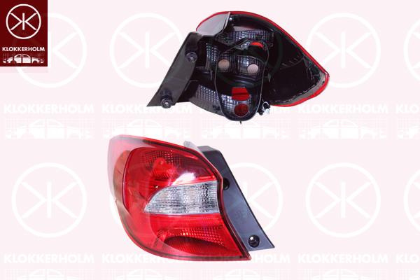 Tail Light Assembly, Left, Housing Colour: dark, without bulb holder, 2 248 575 (FORD), 2248575 (FORD)