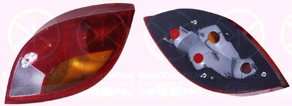 Tail Light Assembly, with reverse light, without bulb holder, Right, 1 105 789 (FORD), 1049963 (FORD)