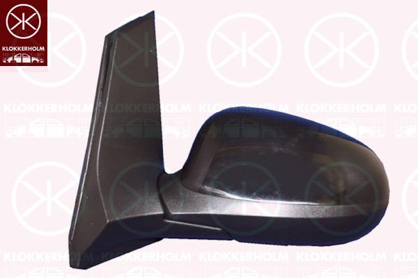 Exterior Mirror, Control: cable pull, Convex, black, Left, 1 567 846 (FORD), 1 570 764 (FORD), 1 751 721 (FORD), 1737733 (FORD)