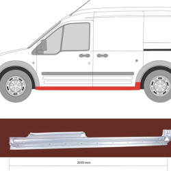 Rocker Panel, Left, 4-dr, Axle Distance [mm]: 2912, Outer section, 5 127 995 (FORD), 5168165 (FORD), 9T16 V10131 DB (FORD), 9T16V10131DB (FORD)