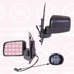 Exterior Mirror, Right, for electric mirror adjustment, Number of pins: 5, Heatable, Convex, 5 091 597 (FORD), 5 211 698 (FORD), 5035703 (FORD), 5091597 (FORD), 5128971 (FORD), 5153213 (FORD), 5153734 (FORD), 5161024 (FORD), 5175380 (FORD)