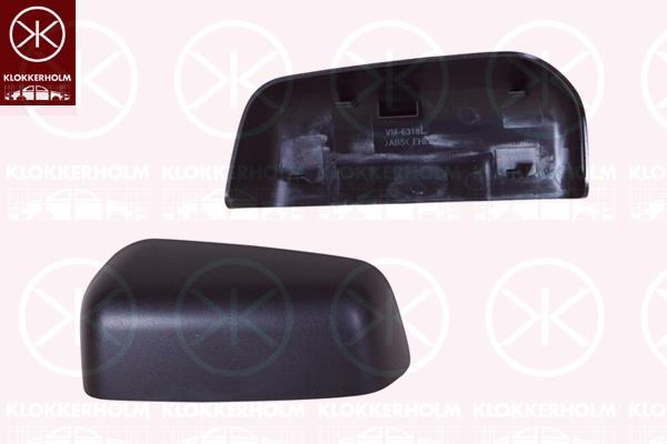 Housing, exterior mirror, Left, black, 4 998 865 (FORD), 5 091 564 (FORD), 5 211 714 (FORD), 5091564 (FORD)