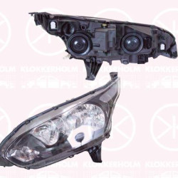 Headlight, Right, H7, H15, Housing Colour: black, with motor for headlamp levelling, Valeo, 1 819 686 (FORD), 1 827 688 (FORD), 1807870 (FORD), 1819686 (FORD)