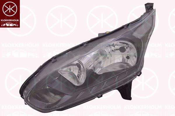 Headlight, Left, H7, H15, Housing Colour: black, with motor for headlamp levelling, 1 819 690 (FORD), 1 827 692 (FORD), 1807862 (FORD), 1819690 (FORD)