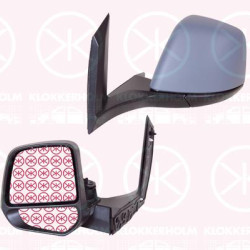 Exterior Mirror, Right, Control: cable pull, w/primer, Convex, 1 819 836 (FORD), 1 828 722 (FORD), 1 845 983 (FORD), 1819836 (FORD), 2041113 (FORD), 2302853 (FORD)