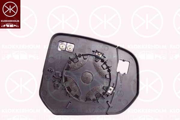 Mirror Glass, exterior mirror, Left, Heatable, Aspherical, 2243351 (FORD), KT1B-17K741-BA