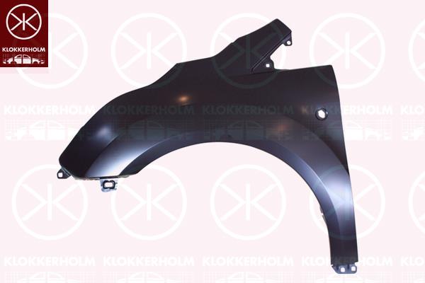 Wing, Right Front, with hole for direction indicator, 1 888 420 (FORD), 2259864 (FORD), 2274221 (FORD), 2301304 (FORD), 2413571 (FORD), DT1Z61025B32A (FORD)