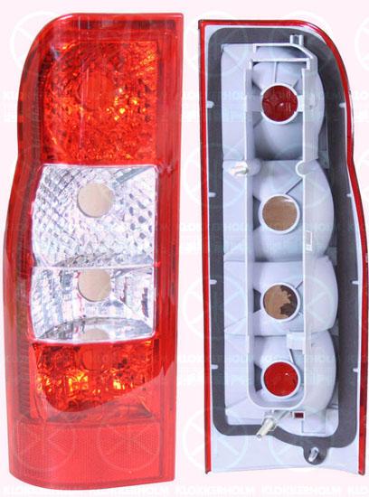 Tail Light Assembly, without bulb holder, Left, Indicator Colour: white, 1 435 881 (FORD), 6C11 13451 AA (FORD)