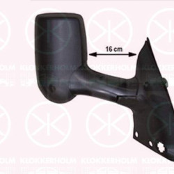 Exterior Mirror, Right, for electric mirror adjustment, Long mirror arm, Length [cm]: 16, Number of pins: 5, Heatable, Convex, 4087274 (FORD), 4158409 (FORD), 4502170 (FORD), 4643394 (FORD)