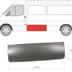 Quarter Panel, Side Panel, Left Front, Height [cm]: 30, Length [cm]: 119, 