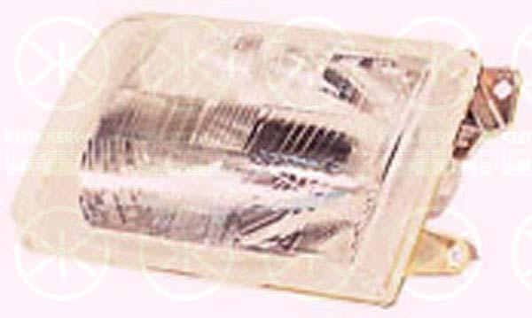 Headlight, H4, for vehicles without headlight levelling, Valeo, Right, Illuminance [lx]: 27.5, 6 171 023 (FORD), 6 639 646 (FORD)