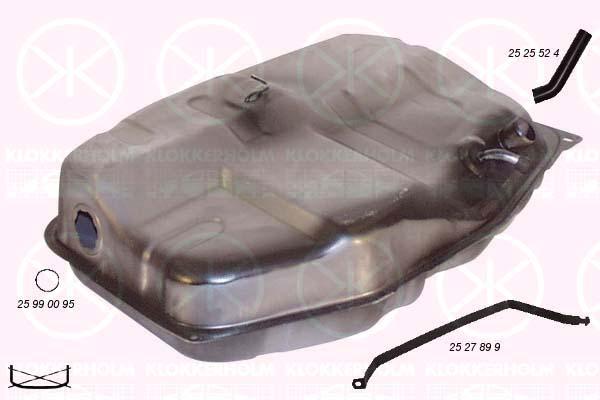 Fuel Tank, not inj., 48L, with gaskets/seals, 6 121 162 (FORD)