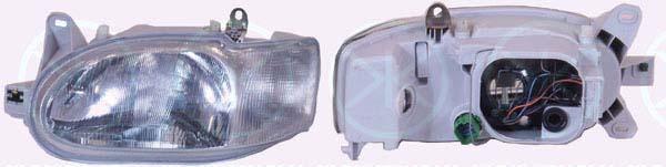 Headlight, for vehicles with headlight levelling, for vehicles without headlight levelling, Right, Illuminance [lx]: 20, H4, Valeo, 1 076 554 (FORD), 7385088 (FORD)