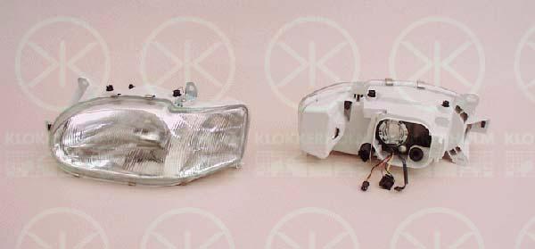 Headlight, Right, Illuminance [lx]: 12.5, H4, DJ Auto, 1 076 554 (FORD), 7385088 (FORD)