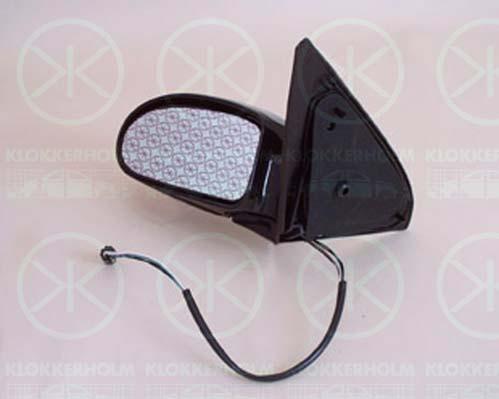 Exterior Mirror, w/primer, for electric mirror adjustment, Convex, Heatable, Left, 1 077 786 (FORD), 1133970 (FORD), 1347112 (FORD)