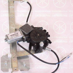 Window Regulator, 4-dr, Left Rear, without comfort function, with electric motor, Number of pins: 2, Electric, 1 143 005 (FORD), 1 331 606 (FORD), 1094926 (FORD)