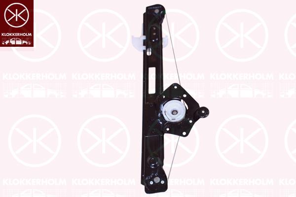 Window Regulator, 4-dr, OE-type, Right Rear, with comfort function, without electric motor, Electric, 1 143 004 (FORD), 1094927 (FORD), 1331605 (FORD)