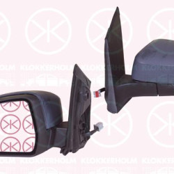 Exterior Mirror, Right, for electric mirror adjustment, w/primer, Heatable, Convex, 1 538 220 (FORD), 1 698 924 (FORD), 1 728 322 (FORD), 1538002 (FORD), 1538224 (FORD), 1728000 (FORD), 8M51 17682DF (FORD)