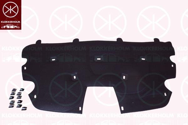 Engine Compartment Noise Insulation, Centre Section, Fitting Position: Bonnet, 1 495 860 (FORD)