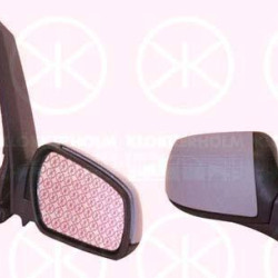 Exterior Mirror, w/primer, for electric mirror adjustment, Convex, Heatable, Right, Number of pins: 5, 1 381 868 (FORD), 1307845 (FORD), 1328447 (FORD), 1369458 (FORD), 1381868 (FORD), 1439197 (FORD), 1469429 (FORD), 1469432 (FORD), 1524486 (FORD)