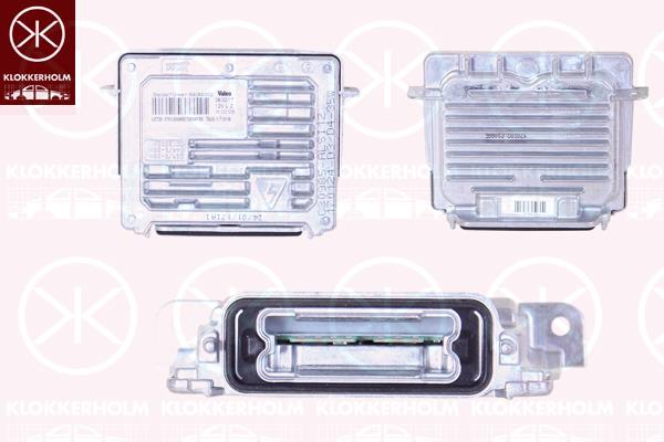 Ballast, gas discharge lamp, Bi-Xenon, Valeo, 1 697 303 (FORD), 1697303 (FORD), 31297941 (VOLVO), 31395695 (VOLVO), 31395908 (VOLVO), C2D5271 (JAGUAR), LR014114 (LANDROVE)