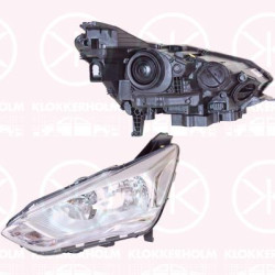 Headlight, Left, Illuminance [lx]: 17.5, H7/H1, with daytime running light (LED), with motor for headlamp levelling, Valeo, 1 900 186 (FORD), 2 011 250 (FORD)