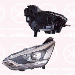 Headlight, Left, Illuminance [lx]: 12.5, Bi-Xenon, with motor for headlamp levelling, without control unit for Xenon, Valeo, 1 899 766 (FORD), 1 905 368 (FORD), 2 067 279 (FORD)