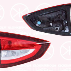 Tail Light Assembly, Left, Inner Section, with bulb holder, Valeo, 1899716 (FORD), 1925395 (FORD), 2007454 (FORD), 2018830 (FORD), F1CB13A603BA (FORD)