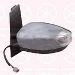 Exterior Mirror, Left, for electric mirror adjustment, Number of pins: 6, with indicator, Heatable, Aspherical, w/primer, 1 707 213 (FORD), 1 775 917 (FORD), 1 831 349 (FORD), 1 915 071 (FORD), 1719490 (FORD), 1739281 (FORD), 1750420 (FORD), 1807152 (FORD), 1831349 (FORD), 1945472 (FORD)