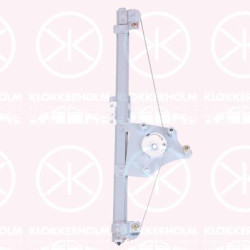 Window Regulator, 4-dr, Left Rear, Electric, without electric motor, 1 695 051 (FORD), 1 801 096 (FORD), 1 870 276 (FORD)