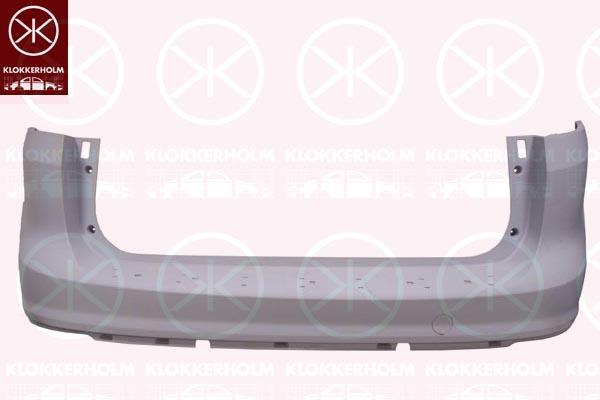 Bumper, w/primer, Rear, with holes for trim/protective strip, 1 698 586 (FORD), 1 839 957 (FORD), 1 857 318 (FORD), 1698586 (FORD)