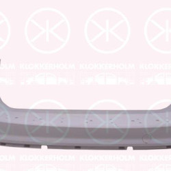 Bumper, w/primer, Rear, with holes for trim/protective strip, 1 698 586 (FORD), 1 839 957 (FORD), 1 857 318 (FORD), 1698586 (FORD)