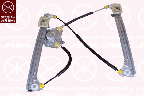 Window Regulator, Left Front, Electric, without electric motor, 1 748 807 (FORD)