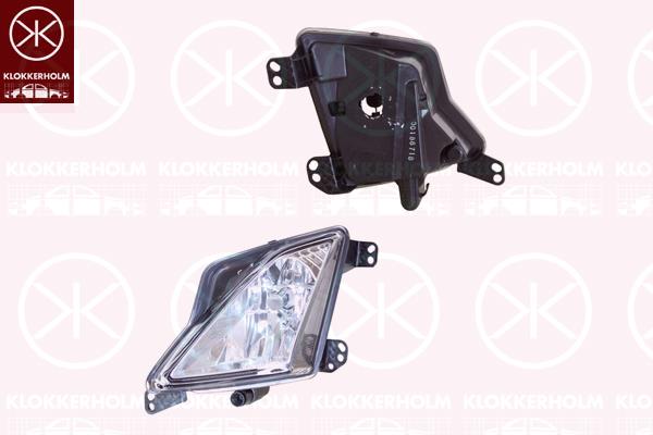 Front Fog Light, Left, H8, without bulb holder, 2213451 (FORD), 2239217 (FORD), JX7B-13B221-DC (FORD), JX7Z-13200-B (FORD)