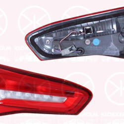 Tail Light Assembly, Left, Inner Section, Trim Level: Niveau 1, with bulb holder, Varroc, 2213461 (FORD), 2329466 (FORD), 2374079 (FORD), 2481651 (FORD), JX7B-13A603-EC (FORD)