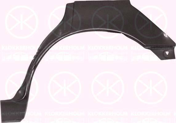 Quarter Panel, 4-dr, Wheel Arch Border, Repair Panel, Left Rear, Outer section, 