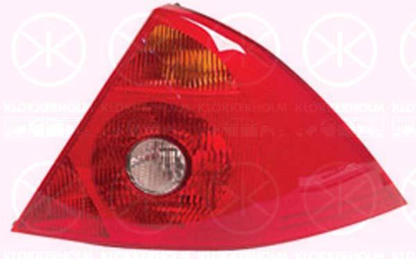 Tail Light Assembly, without bulb holder, Left, Indicator Colour: yellow, 1 319 874 (FORD), 1 371 861 (FORD), 1114972 (FORD), 1136538 (FORD), 1140077 (FORD), 1151627 (FORD)