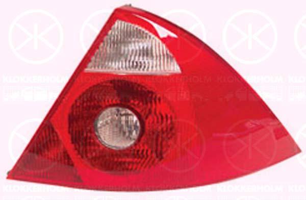 Tail Light Assembly, without bulb holder, Left, Indicator Colour: white, 1 319 872 (FORD), 1255216 (FORD), 1371859 (FORD)