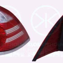 Tail Light Assembly, without bulb holder, white/red, Right, 1 371 855 (FORD), 1 464 086 (FORD), 1371855 (FORD)