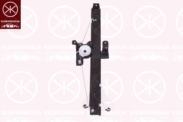 Window Regulator, OE-type, without electric motor, Electric, Left Rear, 1 320 875 (FORD), 1124416 (FORD)