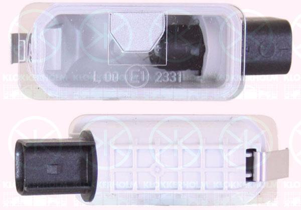 Licence Plate Light, with bulb holder, W5W, 1 479 968 (FORD)