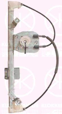 Window Regulator, 4/5-drs, without electric motor, Electric, Left Rear, 1 639 992 (FORD), 1700934 (FORD), 1881208 (FORD)