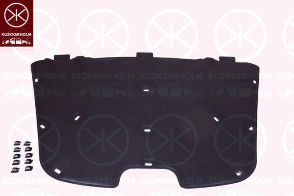 Engine Compartment Noise Insulation, Centre Section, Fitting Position: Bonnet, 1 750 331 (FORD)