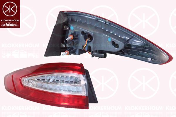 Tail Light Assembly, Left, LED, 1 834 363 (FORD), 1 923 631 (FORD), 2 026 826 (FORD), 2345641 (FORD), 5 254 581 (FORD), 5 367 040 (FORD)