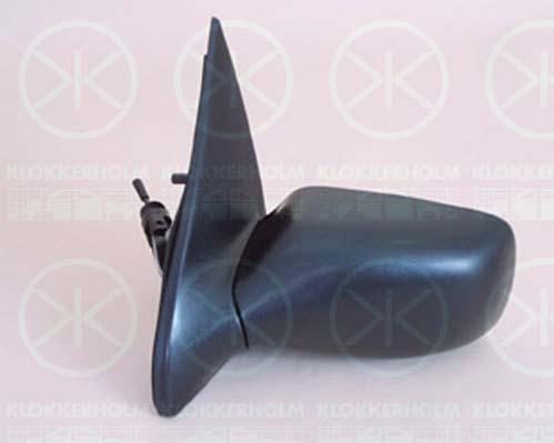 Exterior Mirror, Control: cable pull, Convex, Left, 1042445 (FORD), 7 145 590 (FORD), 7343307 (FORD)